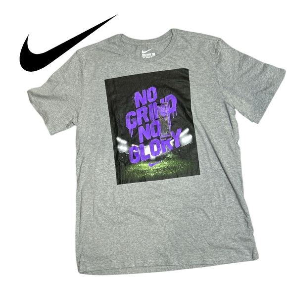 Nike Men’s No Grind No Glory Short Sleeve Tee‎ Shirt - Size L - Picture 1 of 1